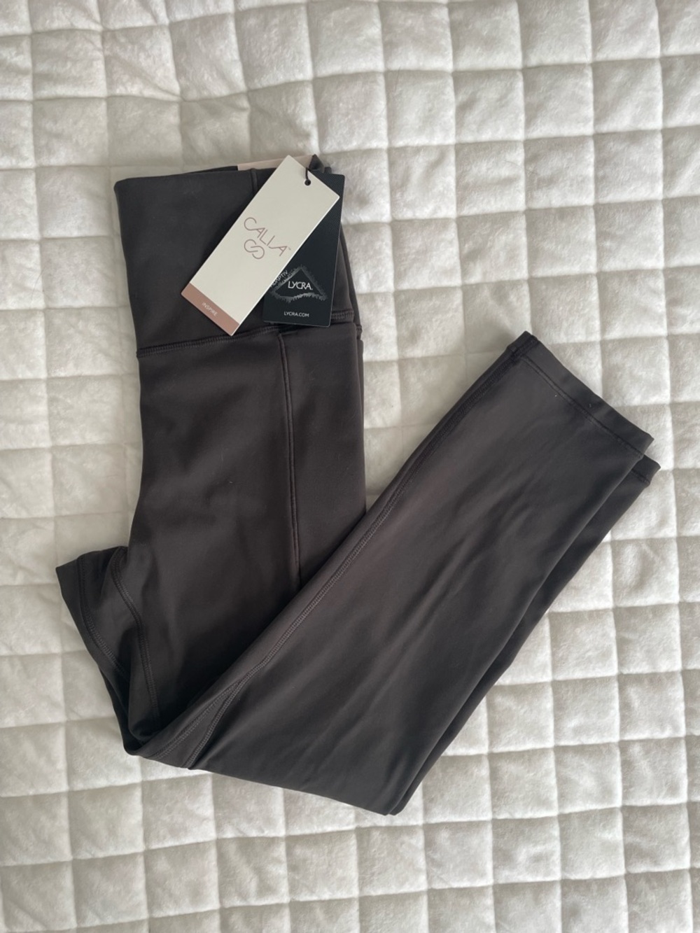 CALIA Inspire Collection Dark Brown High-Rise Capri Leggings